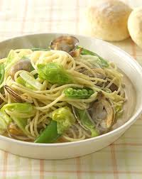 あさりと春キャベツのｓｏｕｐパスタ